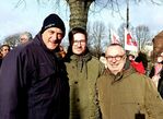 Von links: Bürgermeister Eckhard Graf und die SPD-Stadtvertreter Dennis Haase und Uwe Martens