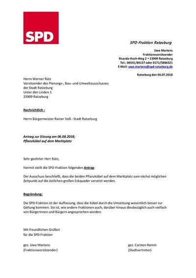 Wir haben sicherheitshalber mal einen Antrag gestellt!